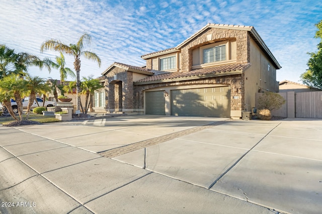 view of front of home featuring a garage