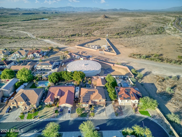 aerial view featuring a mountain view