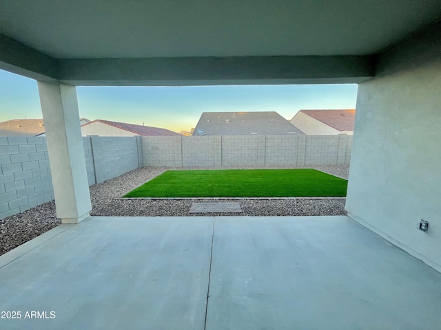 view of patio / terrace with a fenced backyard