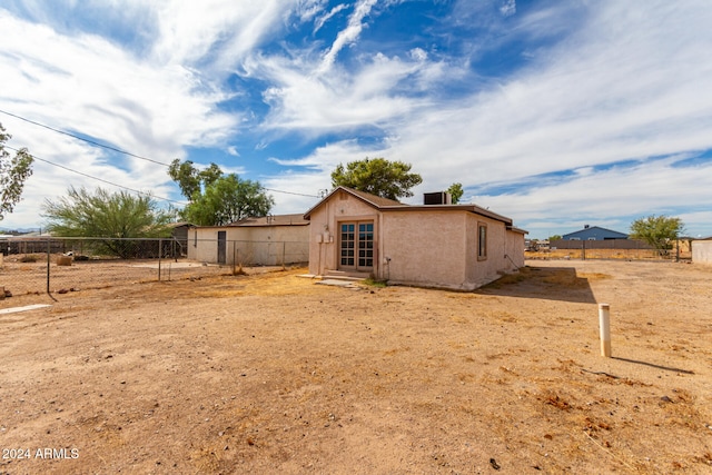 view of rear view of property