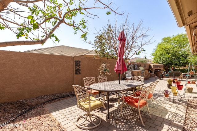 view of patio / terrace with outdoor dining space