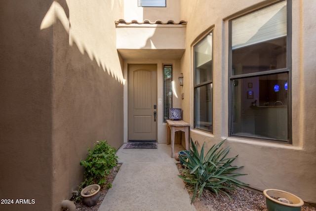 view of entrance to property