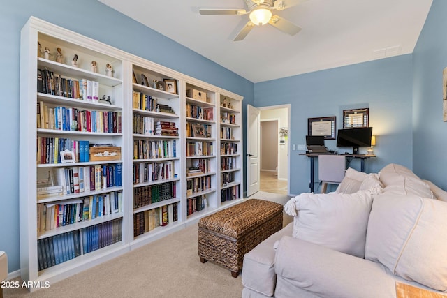 6213 W Gambit Trl, Phoenix, AZ 85083 - sitting room featuring ceiling fan and baseboards