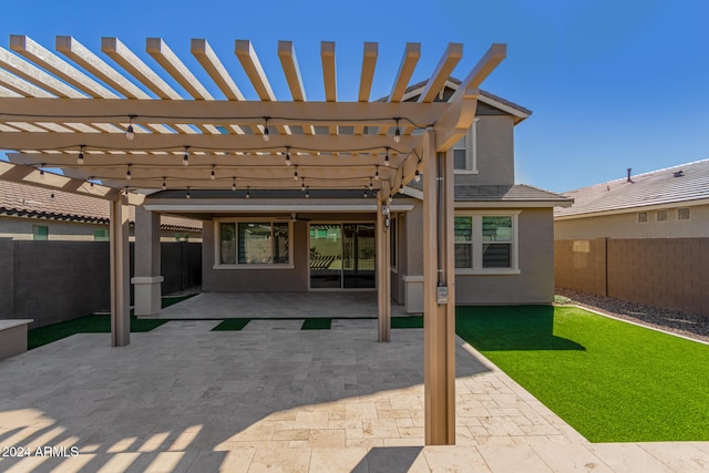 view of patio / terrace with a pergola