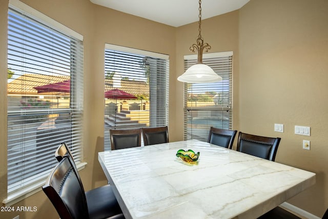 view of dining space