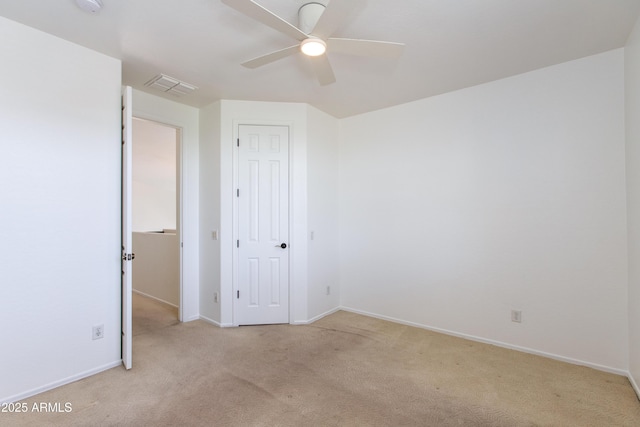 3030 N Saranac, Mesa, AZ 85207 - unfurnished bedroom with carpet, a closet, and ceiling fan