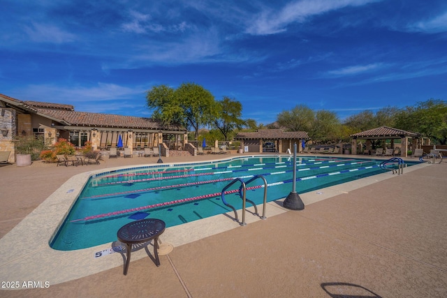 3030 N Saranac, Mesa, AZ 85207 - community pool featuring a gazebo and a patio area