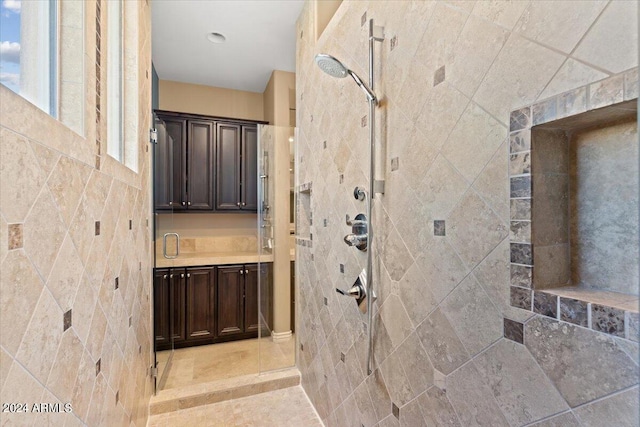 bathroom featuring tile patterned flooring