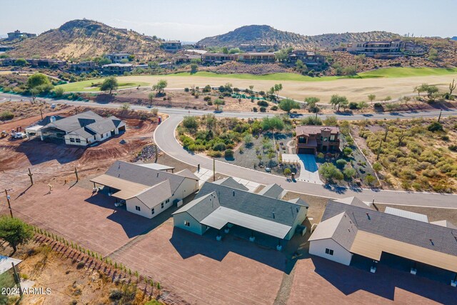 3909 S Veronica Ln, Gold Canyon, AZ 85118 - aerial view with a mountain view and a residential view