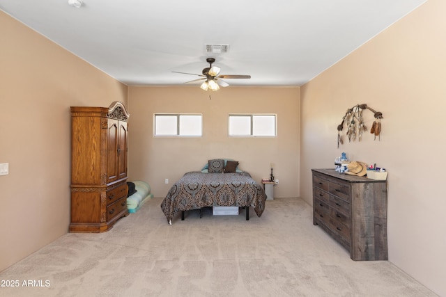 40834 N 26th St, Cave Creek, AZ 85331 - bedroom with light colored carpet and a ceiling fan