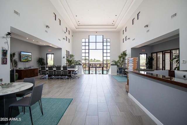 9475 N 115th Pl, Scottsdale, AZ 85259 - community lobby with a towering ceiling and recessed lighting