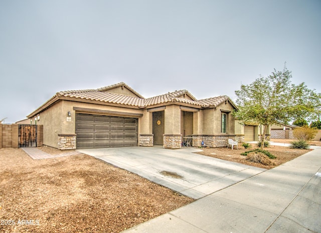 view of front of house featuring a garage