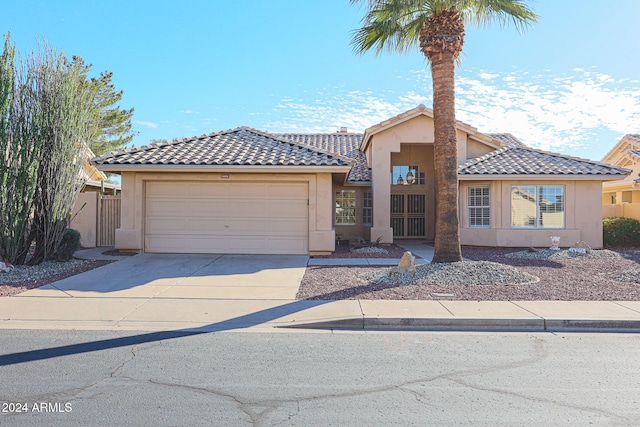 view of front of house featuring a garage