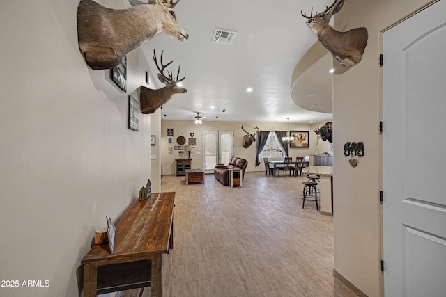 1008 E Mano Dr, New River, AZ 85087 - corridor featuring recessed lighting, wood finished floors, and baseboards