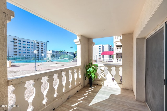 view of balcony