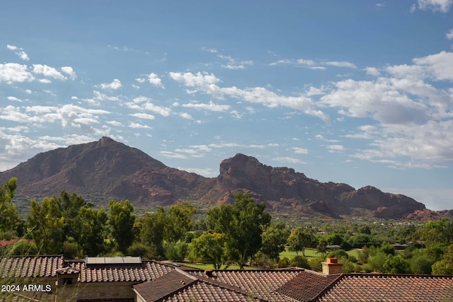 view of mountain feature