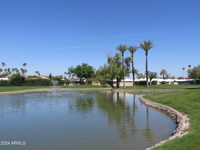 view of water feature