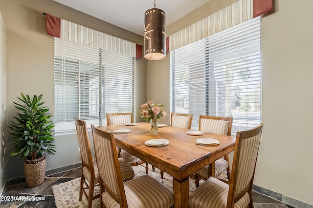 view of dining area