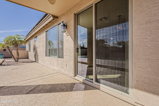 view of patio / terrace with fence