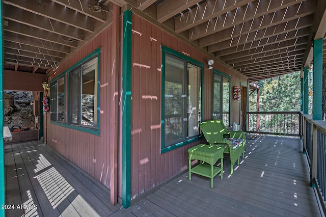 view of wooden terrace