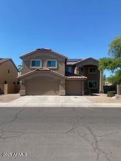 462 W Myrtle Dr, Chandler, AZ 85248 - view of front of property featuring a garage and a tile roof