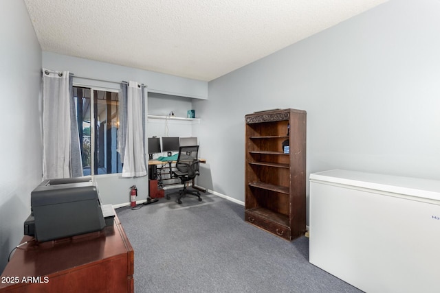 1409 S Revere, Mesa, AZ 85210 - carpeted office space with a textured ceiling and baseboards