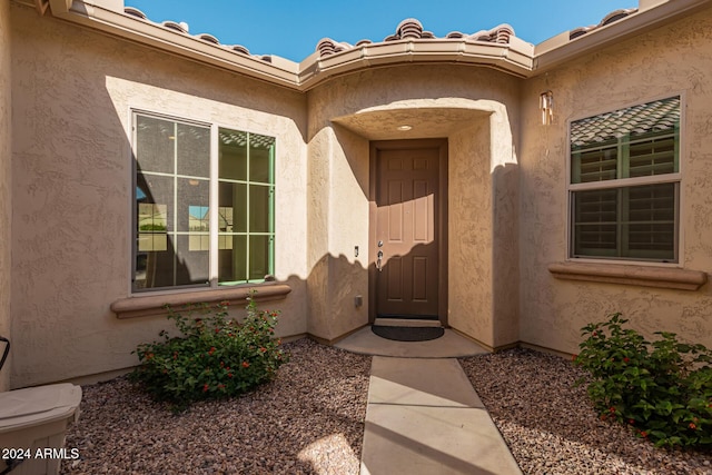 view of property entrance