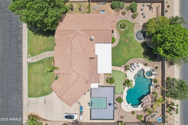 4735 E Harmony Cir, Mesa, AZ 85206 - bird's eye view of a pool