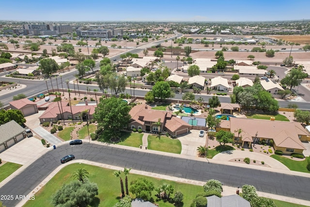 4735 E Harmony Cir, Mesa, AZ 85206 - bird's eye view of a pool area