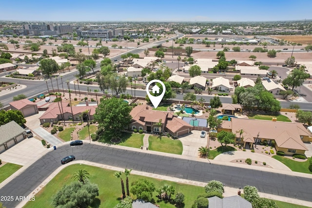 4735 E Harmony Cir, Mesa, AZ 85206 - bird's eye view of a pool area