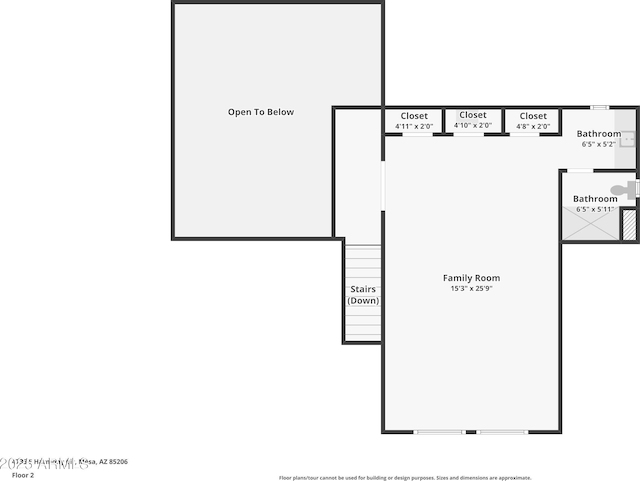 4735 E Harmony Cir, Mesa, AZ 85206 - view of floor plan / room layout