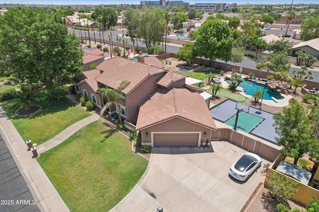 4735 E Harmony Cir, Mesa, AZ 85206 - bird's eye view of a pool