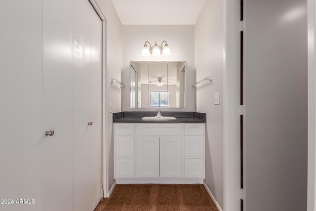 bathroom featuring vanity