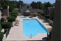 view of pool with a patio