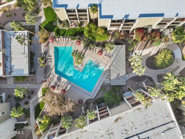 7625 E Camelback Rd Unit 310B, Scottsdale, AZ 85251 - drone / aerial view of a pool