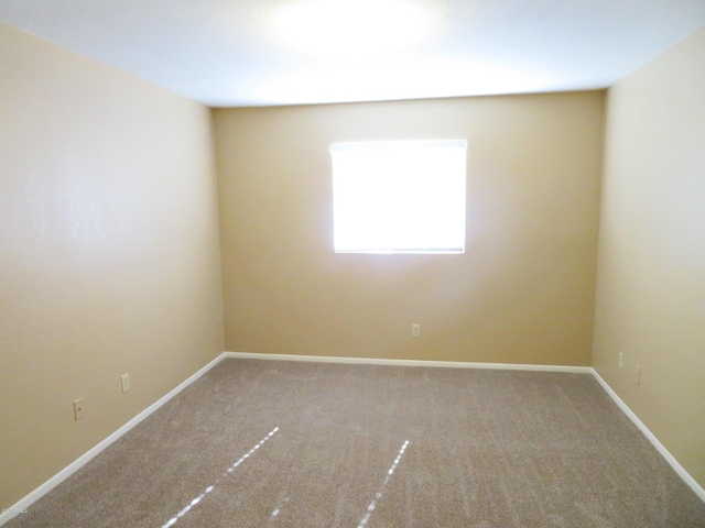 unfurnished room featuring carpet