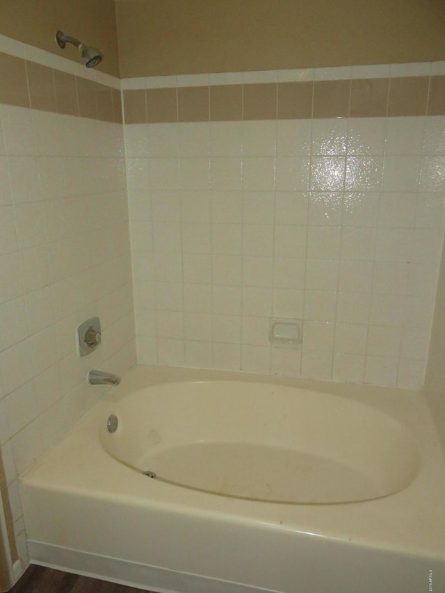 bathroom featuring wood-type flooring