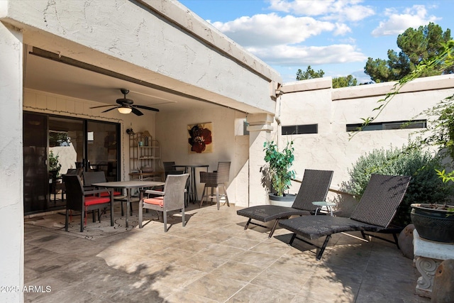 18780 N 94th Ave, Peoria, AZ 85382 - view of patio with outdoor dining area and a ceiling fan