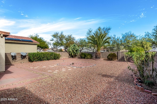 view of yard with a patio