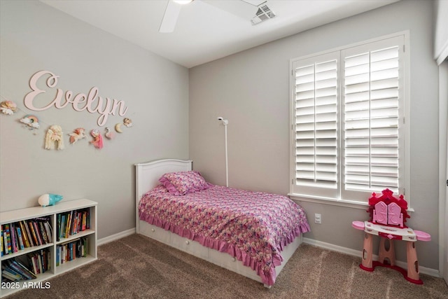 9262 E Desert Park Dr, Scottsdale, AZ 85255 - bedroom with carpet and a ceiling fan