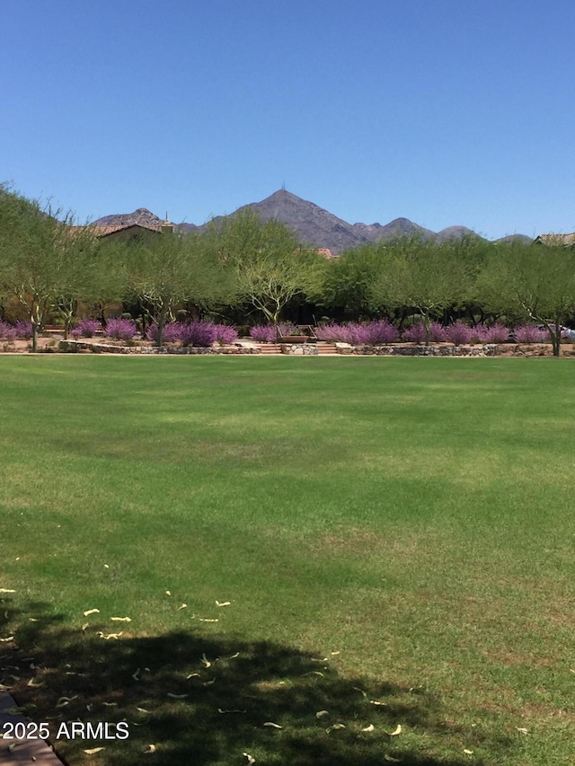 9262 E Desert Park Dr, Scottsdale, AZ 85255 - view of community featuring a yard and a mountain view