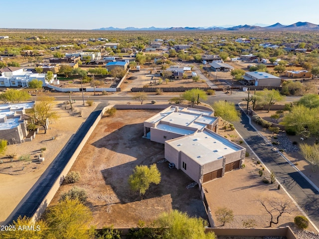 bird's eye view featuring a mountain view