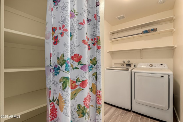 laundry area featuring washer and dryer