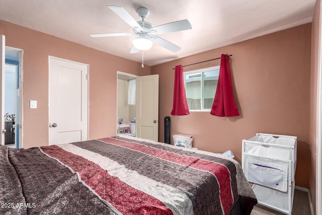 2801 W Glenrosa Ave, Phoenix, AZ 85017 - bedroom with ceiling fan