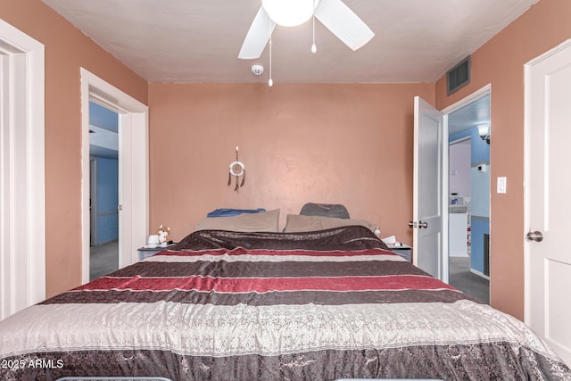 2801 W Glenrosa Ave, Phoenix, AZ 85017 - carpeted bedroom featuring a ceiling fan