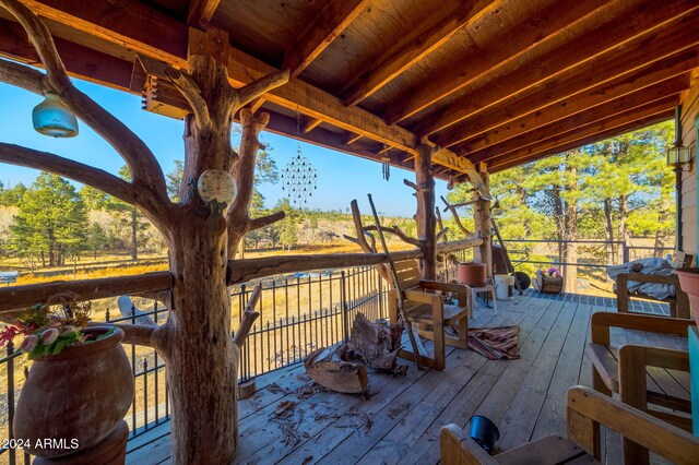 1528 Black Canyon Rd, Heber, AZ 85928 - view of deck