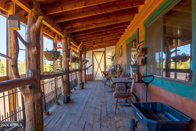1528 Black Canyon Rd, Heber, AZ 85928 - view of wooden terrace