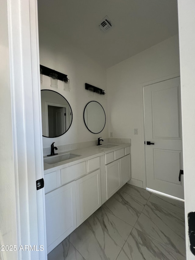 3755 N 363rd Ave, Tonopah, AZ 85354 - bathroom featuring marble finish flooring and double vanity