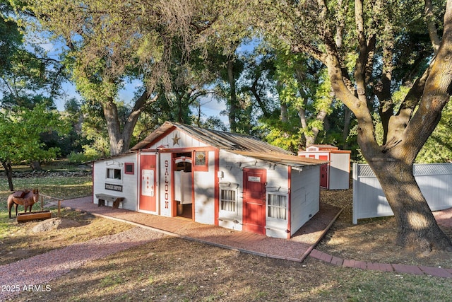 view of outbuilding