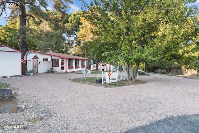 view of front of home